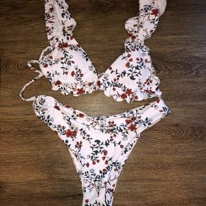 floral bathing suit